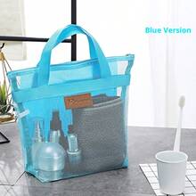 Mesh Beach Bag, Toiletry Bag, Outdoor Storage Bag, Cosmetic Bag, Travel Bag, Children's Toy Storage Bag - Multicolor - View 8