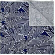 Pauelo cuadrado con bolsillo floral para hombre, Azul, 12 inch - inicial - Ver 3