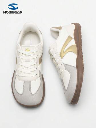 HOBIBEAR 1 Pair Casual Sports Shoes, Comfortable Walking Shoes, Nordic Style For Teenagers, Boys, Girls, Young Girl, Wide Fit, Soft Rubber Sole, German Training Shoes, Suitable For All Seasons Outdoor Hiking