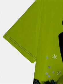 3D印花男士T恤 - 休闲圆领弹力面料，可机洗 - 圣诞节、新年和万圣节的完美之选 - 男款 - 送给男友或朋友的理想礼物 - 彩色 - 查看 5