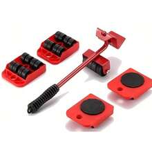 5pcs Furniture Heavy Duty Carrier, Ergonomic Moving Artifact, Moving Heavy Objects, Labor Saving Tool, Pulley Base Moving Large, Heavy Objects - 5-piece Base Set - View 4