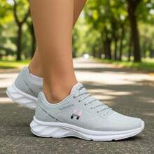 Women's Orthopedic Tennis Shoe Kit For Walking, Gym, Running, Training + Watch - 灰色和粉紅色 - 查看 2
