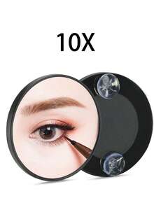 15X/10X/5X Magnifying Glass With Suction Cup And Tweezers, Small Magnifier Suitable For Travel, Eyebrow Grooming, Makeup, Black Color, Affordable Price, Suitable For Room Decor, Vanity, Travel, Bedroom, Makeup Accessories, Mirror, Makeup Mirror, Mini Mirror, Portable Mirror, Small Mirror, Handheld Mirror, Affordable, Christmas Gift, Cosmetics, Makeup Tools, Inexpensive, Gift, Women Gift, Christmas Present,Giveaways,Travel,Cheap Stuff,Travel Essential - Multicolor - View 9