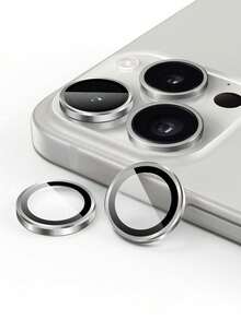 Yezodawee 3片装超高清独立镜头保护膜，兼容 16 Pro Max，防刮花，超薄钢化玻璃镜头盖，9H钢化玻璃金属摄像头屏幕保护膜，防震摄像头盖环，也兼容 17 Pro Max、17 Pro、17 Air、17、15 Pro Max、14 Plus、13、12、11、15 Pro、15 Plus、14 Pro - 完美贴合，防刮花，兼容手机壳 - 银色 - 銀色 - 查看 27