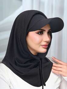 1 Set New Cycling Neck Gaiter Sun Protection Combo, Ribbed Beanie Hat, UV Protection Neck Warmer Headband Set - Multicolor - View 19