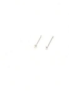 2pcs 925 Sterling Silver Gold Plated Nose Studs, 1.5mm Mini Nose Bone Studs, Small Ball Nose Bone Studs, 24 Gauge (0.5mm) Nose Studs - 1.5mm - View 11