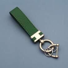 Leather Keychain Lanyard, Fashion Unisex Key Ring, Creative New H Car Key Chain, Zinc Alloy Key Chain