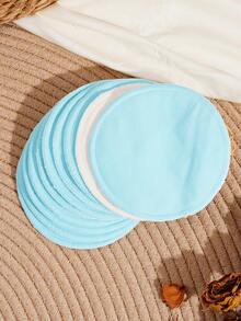 10pcs Reusable Nursing Pads, Innovative One-Way Moisture-Wicking Fabric And 3-Layer Washable Breast Pads - Multicolor - View 3