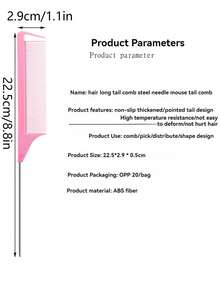 5/7pcs Hair Styling Tool Set, Includes French Braid Hair Ties, 9-Row Nylon Styling Brush, 200ml Continuous Spray Bottle, Detangling Brush, Edge Control Brush, Tail Comb, Long Steel Pin Tail Comb, Sectioning Comb, Hair Brush ,Hair Styling Kit ,Hair Tool Kit For Barber Salon Beauty Travel Essential Hair Products,Hair Cares,Hair Accessories - Multicolor - View 8