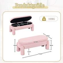 Bedroom Benches - Pink + Velvet - View 8