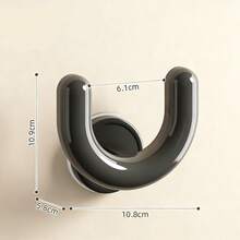 拖鞋挂钩浴室淋浴拖鞋粘扣收纳架节省空间，吸盘式拖鞋挂钩，壁挂式鞋架，塑料鞋架收纳整理架，门上鞋架 - 彩色 - 查看 3