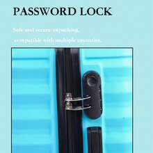 Valigie singole in materiale ABS per uomo e donna, valigie di vari colori e dimensioni, trolley, valigie con codice di