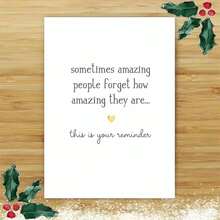 "You're Amazing" Adult Reminder Card - Motivational Message For Self - Appreciation (Includes Envelope) - Multicolor - View 11
