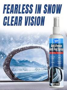 Winter Car Windshield De-Icer Spray, Fast Ice & Snow Remover For Windshield And Windows, Anti-Frost, Deicing Spray, Anti-Freeze Melting Agent, Refrigerator Freezer Windshield De-Icer Spray, Rapid Defrosting & De-Icing Agent For Cars And Home, Glass Anti-Freeze Anti-Frost (Random New & Old Version)