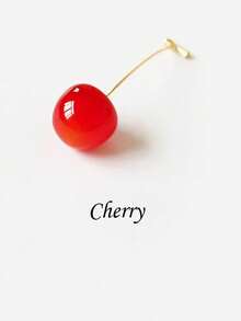 1 pieza Broche o pendiente de cereza artístico, elegante y de moda, accesorio versátil con elemento de fruta adecuado para uso diario, estilo callejero, regalo, combinación con trajes, suéteres, etc. - Multicolor - Ver 8