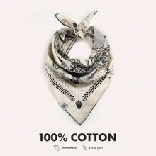 WHTE MOSS Bandana/Paliacate de diseador algodn suave, 22 inch 55 unisex u2013 pauelo para cuello, cabeza y rostro - Sierra Blanco - Ver 8