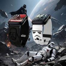 StarWars 1pc Stormtrooper Design Smartwatch Band, Replacement Strap Only (Watch Not Included), Fits Ultra/SE/1/2/3/4/5/6/7/8/9/10 Series, 38/40/41/42/44/45/46/49mm, Unisex Silicone Sports Watch Band