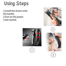 迷你便携式电动背部剃须刀，可拆卸防水全身可水洗干湿两用，USB充电家用电动剃须刀