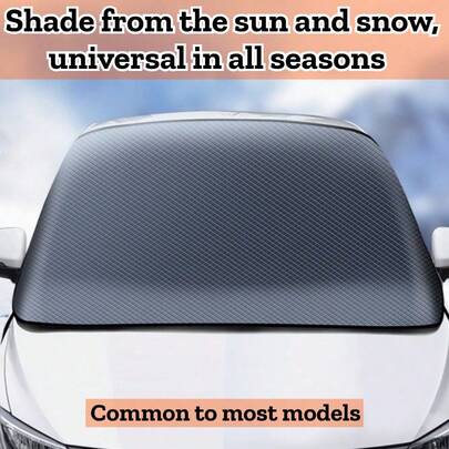 1件装汽车挡风玻璃雪罩，加长加厚，四季通用遮阳防霜防冰