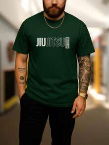 Men's T-Shirt Fighting Combat Martial Arts Jiu-Jitsu New Release Various Colors - 綠色 - 查看 2