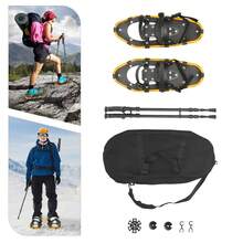 TFCFL 21 Inch Snowshoes, Snowshoes& Adjuatable Trekking Polesfor 35-40EUR Shoe Size, Snowshoes For Men Women Youth