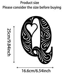 1pc Personalized Scroll Heart DIY Letter Combination Sign, Made Of High-Quality Metal - Durable And Suitable For Home, Office, Bedroom, Living Room, Garden, Corporate Image Wall Decoration, Modern Personalized Entryway Decoration, And A Great Choice For Housewarming, Birthday, And Holiday Gifts. - Multicolor - View 39