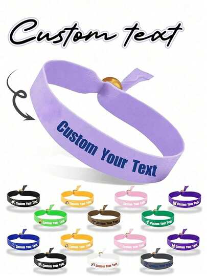 5pcs Customized Waterproof Paper Wristbands, Suitable For Various Events, Colorful, Party Wristbands, Paper Wristbands, Party Bracelets, Elastic Wristbands, Perfect For Birthday Parties, Festivals, And All Kinds Of Activities, Suitable For Adult Birthday Parties, Company Events And Gatherings, Party Decorations, Weddings, Parties, Concerts, Exhibitions, Holiday Supplies, VIP Wristbands, Christmas Party Supplies, Exquisite And Romantic. ,Poetcore ,Forever Love, Custom Wristbands For Events