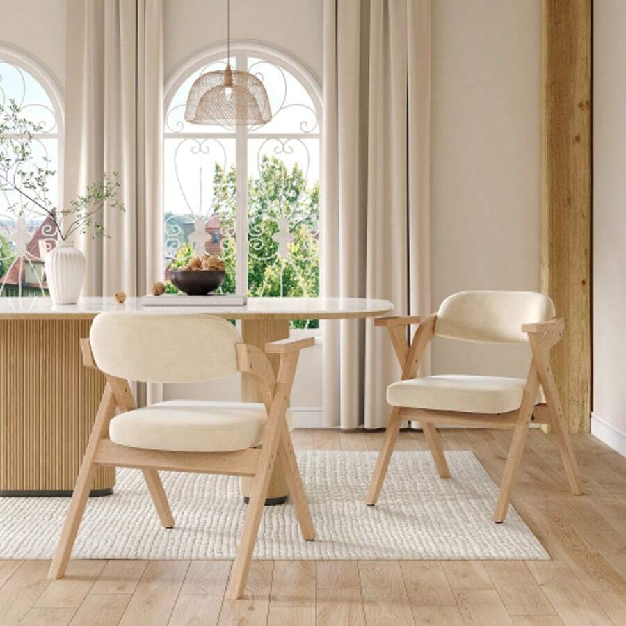 Dining Chairs - Beige2 - View 1
