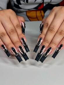 Bộ 5000 món trang trí móng tay 3D, hộp 12 ngăn, nhiều loại trang sức móng tay phẳng, đá pha lê nhiều màu sắc cho móng tay, đá trang trí mặt, tự làm móng, trang trí ốp điện thoại, cốc, v.v. (Bao gồm dụng cụ làm móng) - Nhiều màu - Xem 9