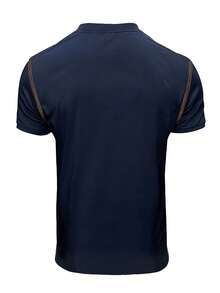 Simple Polo T-Shirt For Men, Fitted Sports Polo Shirt With Buttons, Breathable Casual Sports Polo Tee, European & American Ins Style For Summer - Navy Blue - View 4