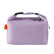 1 pieza Bolsa de almuerzo aislada y plegable, bolso de mano, gran capacidad para trabajadores de oficina, estudiantes, bolsa térmica para bento, resistente al agua, mantiene la comida caliente/fría, suficiente para una comida completa, alta calidad, adecuada para el hogar, la mañana, salidas, viajes, picnics