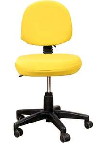Funda para Respaldo de Silla de Oficina,  Elástica, Extraíble, Lavable, Universal, para Computadora, Funda Protectora para Asiento de Oficina, Sillas Giratorias - Amarillo - Ver 13