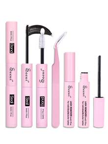 Bond And Seal And Remover, Bond 5ml And Seal 5ml, Remover 5ml, Lash Glue Strong Hold Lash Cluster Glue 2 In 1 Lash Bond And Seal Long Lasting Cluster Lash Glue All Day Wear 2 In 1 Eyelash Bond And Seal And Remover Tweezers For DlY Lash Extensions - 粉色 - 查看 10