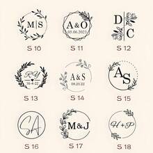 1pc Personalized Embossed Stamp, Custom Handmade Embossing Stamp, Logo Embossing Stamp, Wedding Logo Embossing Stamp, Library Book Embossing Stamp - Gold Color - Nhiều màu - Xem 4