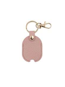 Luxury Faux Leather Keychain Case, Elliptical Shape With Textured Grain And Painted Edge Details, Suitable For Weddings, Bridal Showers, Birthdays, Bars/Nightclubs, Outdoor Gatherings, Christmas, Halloween, Easter, Thanksgiving, Valentine's Day And More - Multicolor - View 12