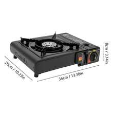 RainWeel TFCFL Outdoor Barbecue Grill, 13.38*10.23*3.14 in Charcoal Grill, Barbecue Grill for Outdoor Camping Backyard for Family Dinners, Business Events, Parties, Outdoor Get-togethers - Schwarz - Übersicht 2