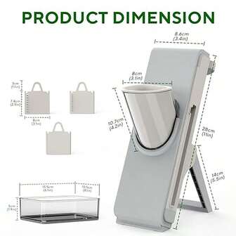 Mandoline Food Slicer, Vegetable Slicer For Kitchen, Mandoline Potato Slicer��Kitchen Food Slicer, 4in1 &Amp; T...