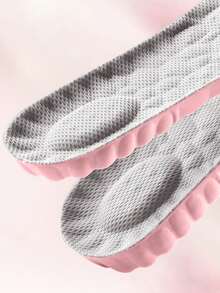 1 pereche de branțuri interioare simple gri, tip nor, moi, respirabile, confortabile, care absorb umezeala, inodor, potrivite pentru studenți, adolescenți, sport, absorbante de șocuri, elastice, flexibile, unisex, potrivite pentru alergare, baschet, ținute casual, studenți, diverse ocazii, pot fi asortate cu pantofi sport, casual și pantofi sport. - Multicolor - Vizualizare 3