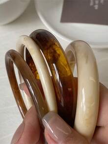 30/25/20/15/10/5pcs Multi-Piece Stackable Vintage Coin, Flower, Geometric, Ribbon, Water Drop, Colorful Resin, Heart, Twist, Faux Pearl Beaded, Chain Texture, Rhinestone, Bling Bling, Glossy, Minimalist Plain Circle, Snake Bone, Airplane, Plain Chain, Exaggerated Wide Bracelet Set, Simple Elegant Delicate Retro Design, Suitable For Holiday, Party, Date, Gift, Daily Wear (Random Shipment)