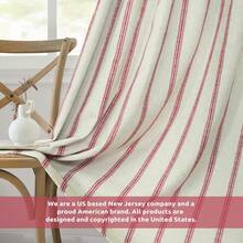 DriftAway - Cortinas opacas de mezcla de lino para recámara, doble capa a rayas, con aislamiento térmico, bolsillo para barra trasera, tratamiento de pestañas para sala de estar, 2 paneles de 52 x 36 - 1 - Ver 3