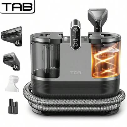 IsEasy Stain cleaner, upholstery cleaner for carpets, carpets, upholstery, stairs, cars, washing vacuum cleaner, carpet cleaner, hot water, two-tank technology, 18 KPa strong suction power, R3