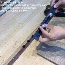 Tope de cepillado ajustable para carpintería, con tope para mesa de trabajo, 19 mm / 0,75 pulgadas. - Negro - Ver 3