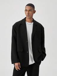 Chaqueta casual con textura BODYDREAM para hombre, traje de oficina