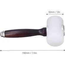 Mazo de artesanía en cuero, martillo de nylon Cómodo de sostener Herramienta de impacto multifuncional para tallado de cuero Perforación de corte - 1 - Ver 8