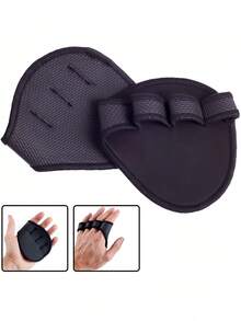 Lifting Palm Dumbbell Grips Pads Breathable Gym Workout Gloves Anti Skid Weight Cross Training Gloves For Hand Protector Fitness Sports Gloves For Men And Women The Alternative To Lifting Pads For Weightlifting Calisthenics Gym Accessories - Multicolor - View 2