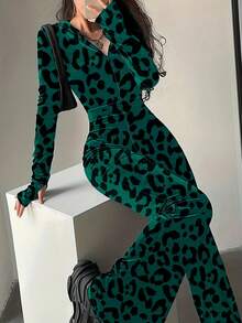 Leopard Dark Green
