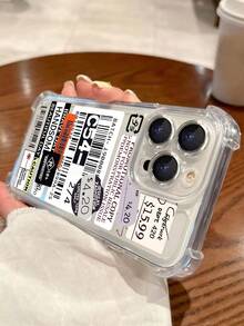 1pc Transparent Anti-Fall TPU Phone Case Compatible With IPhone 17/16 Pro Max, 15 Plus, 11, 15 Pro Max, 14 Pro Max / Galaxy S25 Ultra, SAM A16/X6A, X7B, X8B Protective Cover - Clear - View 5