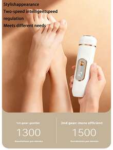 专业电动去茧器，二合一磨脚器，两档速度，两个磨头，500mAh 持久续航，USB-C 充电，男女通用家用修脚套装，送给女性、女孩、母亲、妻子、女友的完美礼物，适合节日、情人节、生日、斋月、嘉年华、周年纪念日等场合。 - 彩色 - 查看 7