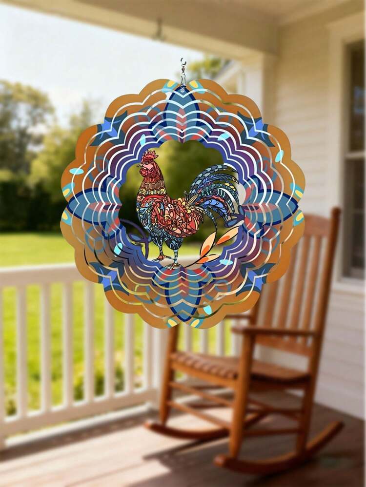 Girandola A Vento Per Giardino, 3D In Metallo Girevole, In Acciaio Inox Motivo  S1 405831210161