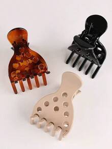 مشبك شعر نسائي على شكل فراولة مجوفة، مشبك شعر أساسي للجزء الخلفي من الرأس، مناسب للذيل العالي أو الشعر المرفوع بالكامل، أنيق وعصري وأنيق ومتعدد الاستخدامات، مناسب للتنقل واليوم اليومي والحفلات والمناسبات الاحتفالية، إكسسوار شعر هدية مناسبة للبنات في عطلات نهاية الأسبوع